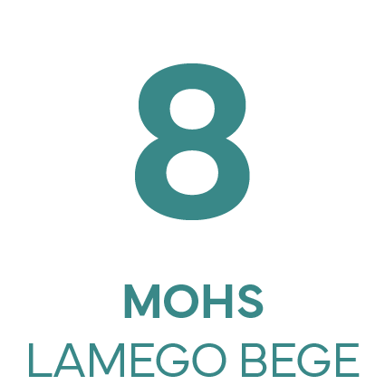 Características 8 MOHS - Lamego Bege